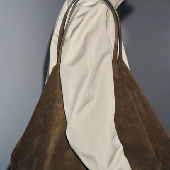 New Trending Large Faux Suede Tote Bag - Picture 9 of 13